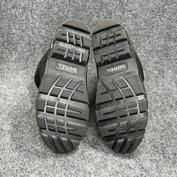 Sorel Winter Snow Boots Youth Size 5 Black Rubber Waterproof Outdoor Adventure - Picture 10 of 11